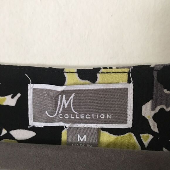 JM Collection Lightweight Sheer Sleeved Blouse: Size M - Picture 7 of 8